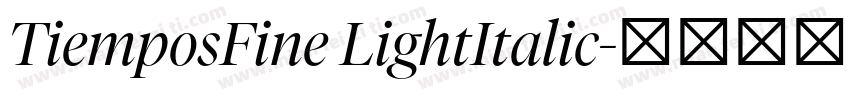 TiemposFine LightItalic字体转换